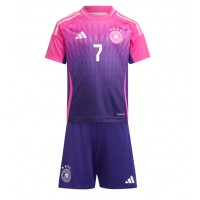 Camiseta Alemania Kai Havertz #7 Segunda Equipación Replica Eurocopa 2024 para niños mangas cortas (+ Pantalones cortos)